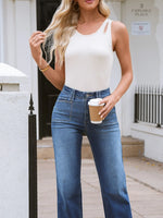 Cutout Round Neck Tank - Ladyez