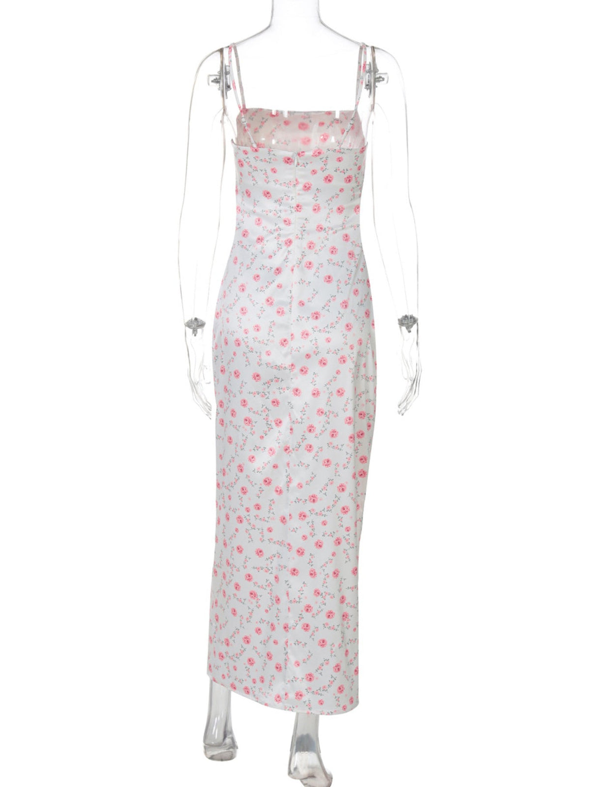 Floral Print Spaghetti Strap Midi Dress