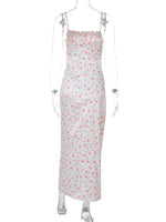 Floral Print Spaghetti Strap Midi Dress