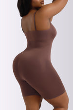 Full Size Spaghetti Strap Shaping Romper - Ladyez