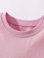 Children's Bunny Round Neck Short Sleeve Dress