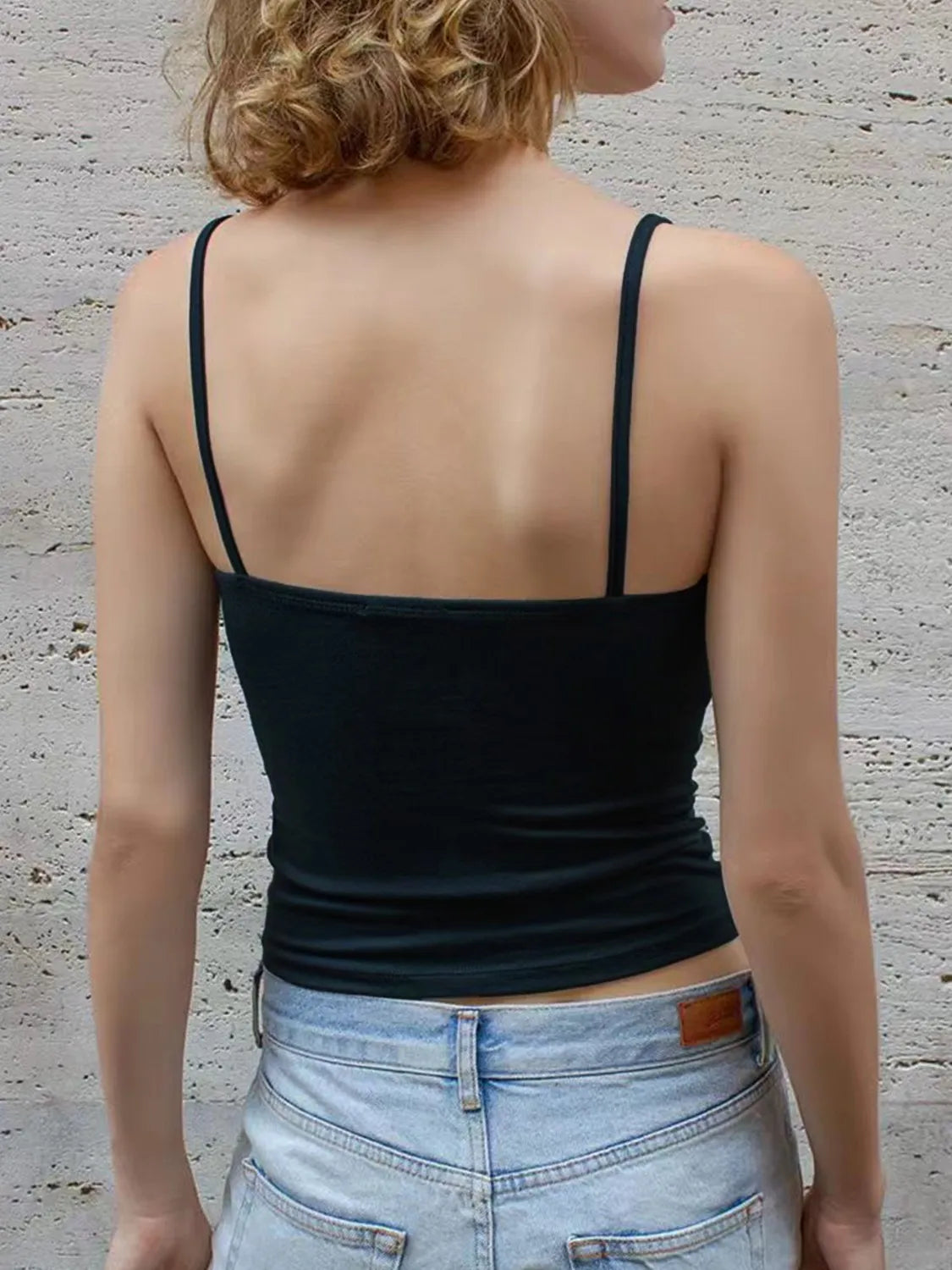 Lace Trim V-neck Cami Top - Ladyez