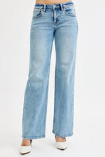 RISEN Full Size Low Rise Ankle Boyfriend Distressed Jeans Plus Size - Ladyez