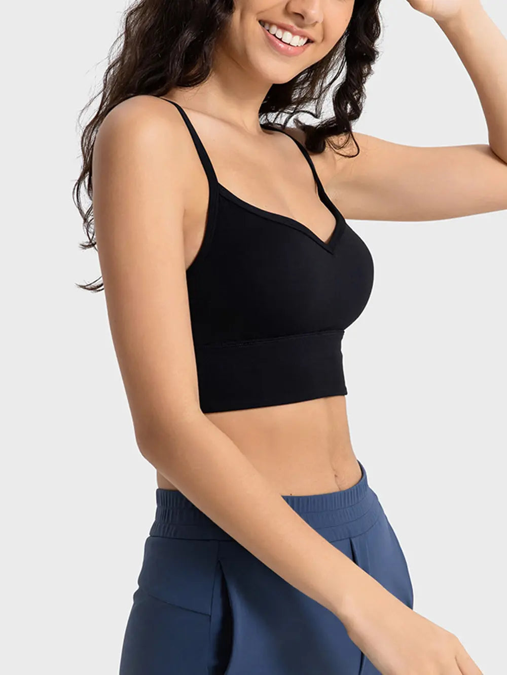 Millennia Spaghetti Strap Sport Bra - Ladyez