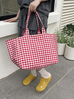 Classic Plaid Tote Bag