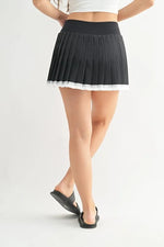 MONO B Court Charm Pleated Skort - Ladyez