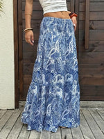Paisley Print Maxi Skirt