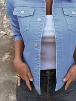Button Front Closure Denim Jacket