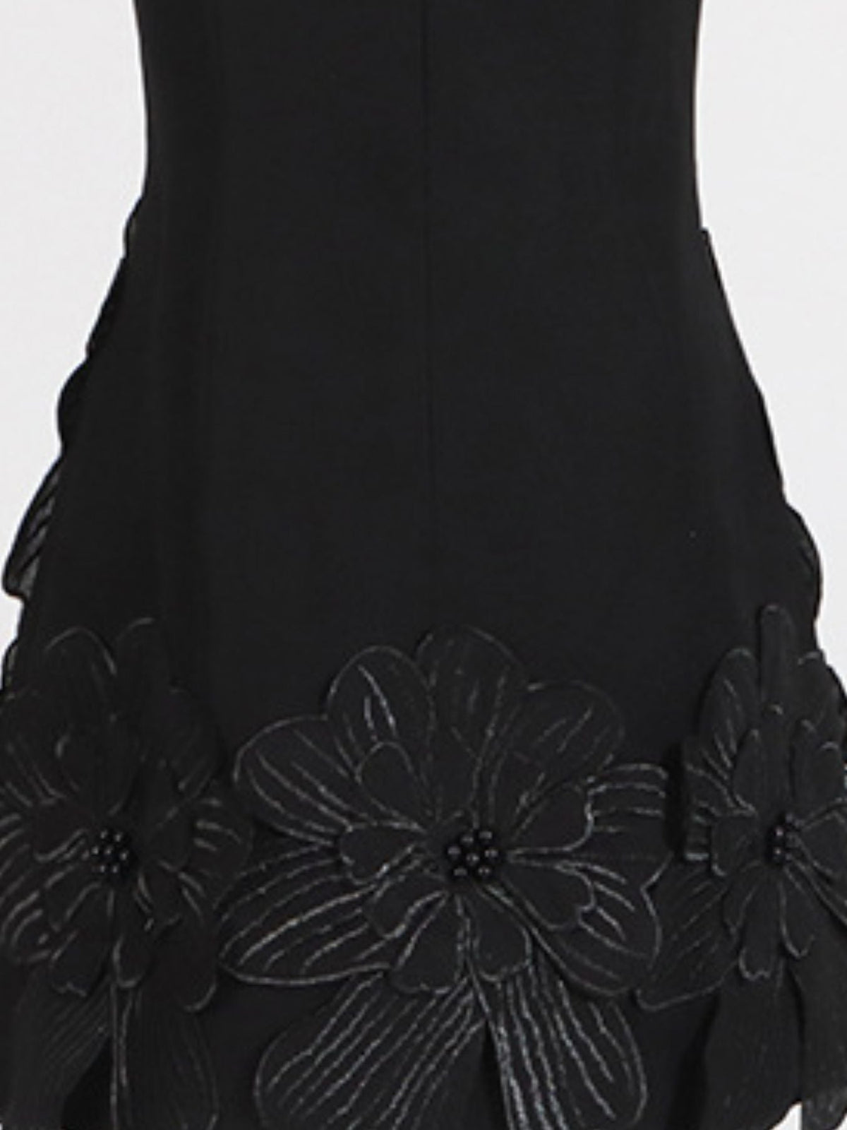 Flower Round Neck Sleeveless Dress