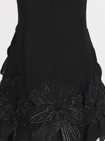 Flower Round Neck Sleeveless Dress