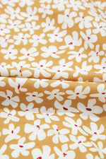 Floral Short Sleeve Surplice Frilly Tiered Mini Dress