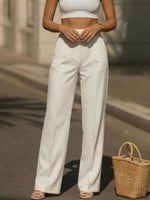 High-Waisted Wide-Leg Pants