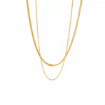 18K Gold-Plated Stainless Steel Layered Necklace