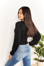 Culture Code Full Size V- Neck Bodysuit - Ladyez