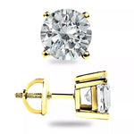 1 Carat Moissanite 925 Sterling Silver Stud Earrings