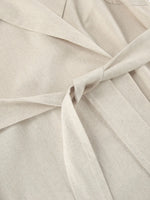 Tie Waist Cap Sleeve Maxi Dress - Ladyez