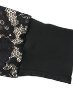 Lace V-Neck Long Sleeve Maxi Dress - Ladyez