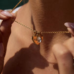 18K Gold-Plated 'Mom' Heart Necklace