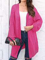 Open Front Long Sleeve Cardigan