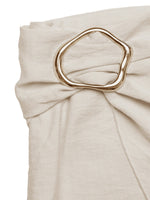 Knotted Buckle Mini Skirt