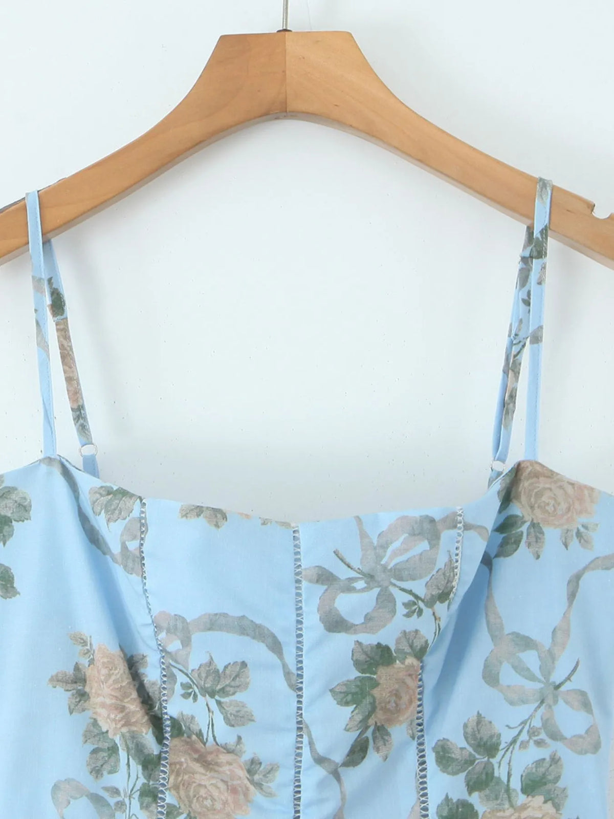 Floral Print Square Neck Cami Maxi Dress - Ladyez