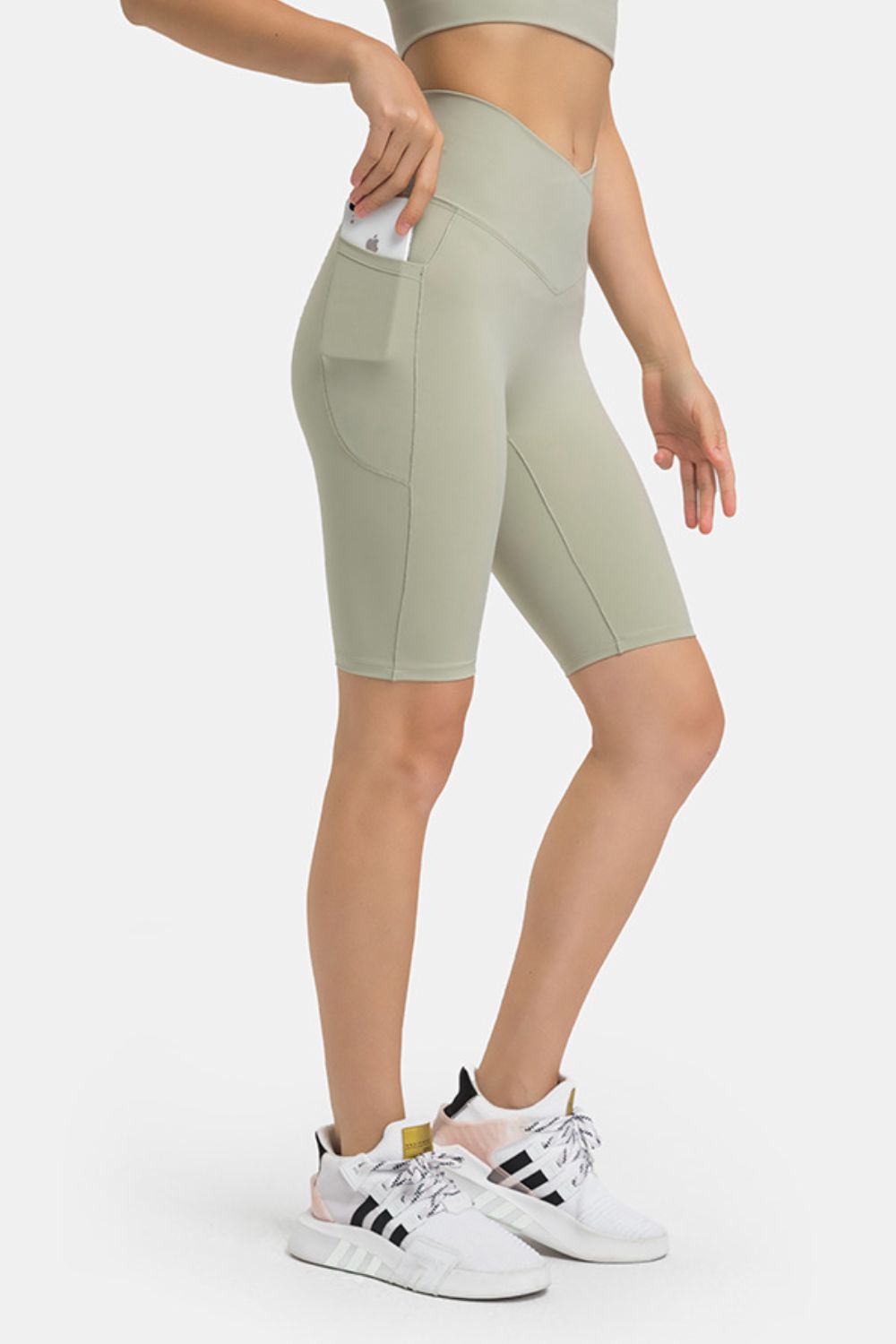 Millennia High Waist Biker Shorts with Pockets - Ladyez