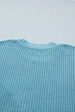 Casual Knit Half Sleeve Sweater