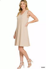 Zenana Raised Rib Sleeveless Mini Dress