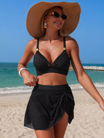 V-Neck High Waist Swim Set