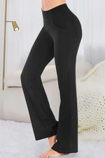 Pocketed High Waist Active Pants - Ladyez