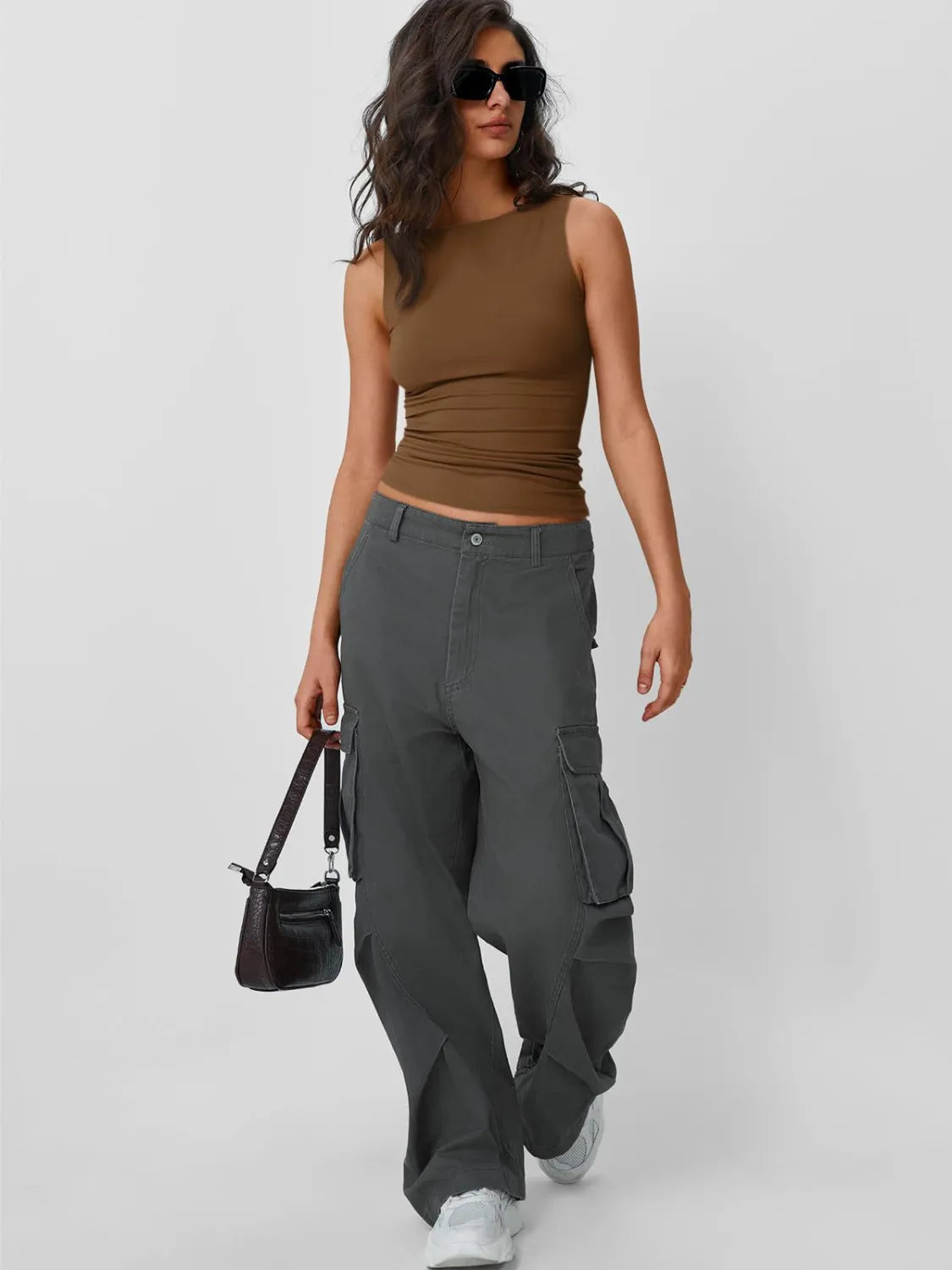Solid Round Neck Tank - Ladyez