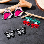 3 Piece Halloween Funky Cartoon Acrylic Dangle Earrings