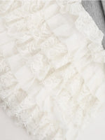 Layered Tulle Mini Skirt with Contrast Waistband