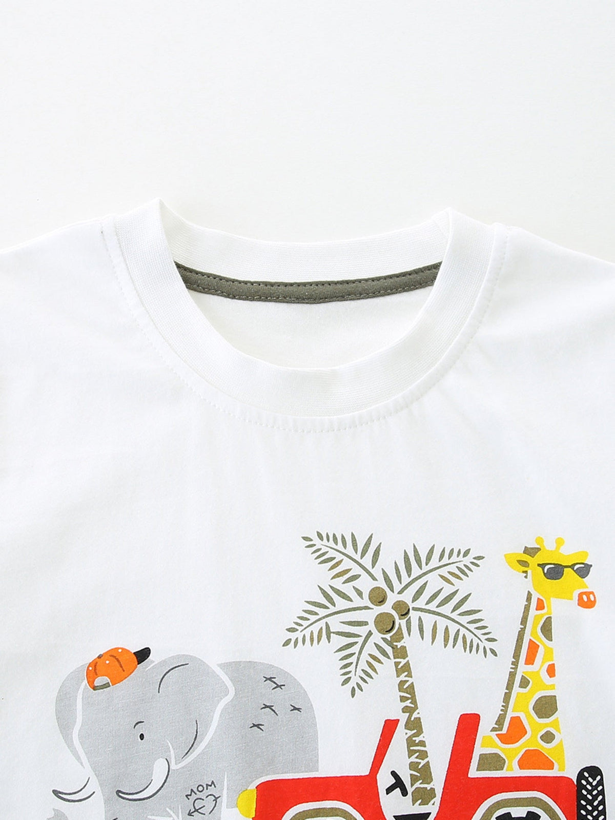 Children's Animal Graphic Tee and Shorts Set