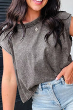 Mineral Wash Boxy Fit Cotton Tank Top