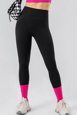 High Waist Wide Waistband Active Leggings - Ladyez