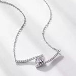 1 Carat Moissanite 925 Sterling Silver Necklace