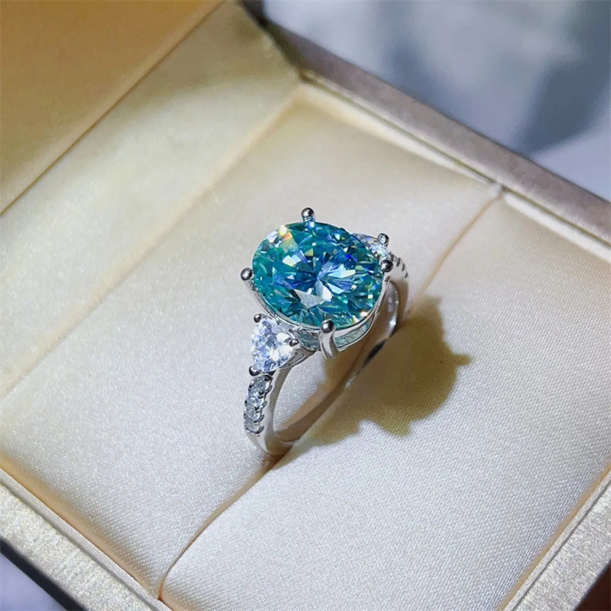 5 Carat Moissanite 925 Sterling Silver Ring