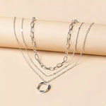 Three Layered Pendant Necklace