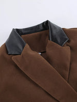 Double-Breasted Blazer & Asymmetrical Skirt Set