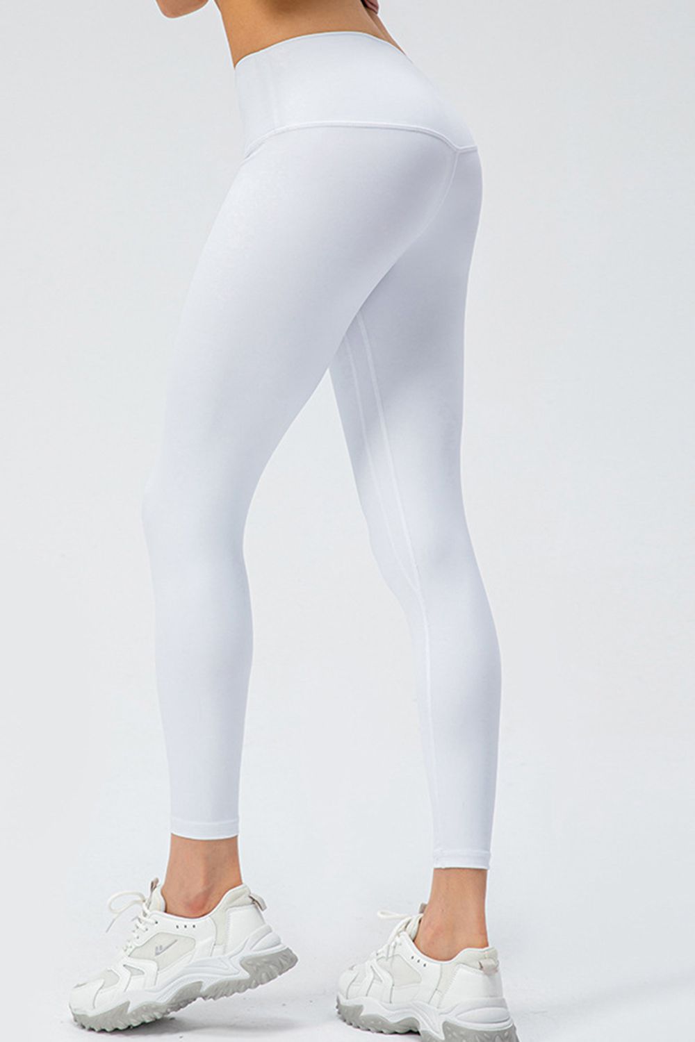 Wide Waistband Slim Fit Active Leggings - Ladyez