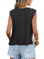 Chevron Knit Sweater Vest