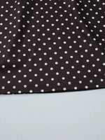 Polka Dot Cut-Out Front Mini Dress