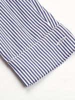 Striped Button-Up Shirt Dress