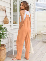 V-Neck Spaghetti Strap Jumpsuit - Ladyez