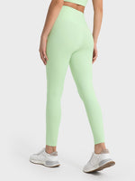 Millennia Wide Waistband Sports Leggings - Ladyez