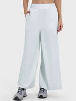 Millennia Slit Wide Leg Active Pants - Ladyez