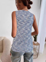 Full Size V-Neck Tank Plus Size - Ladyez
