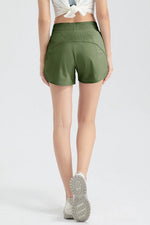 Elastic Waist Active Shorts - Ladyez