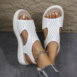 Cutout Platform Sandals